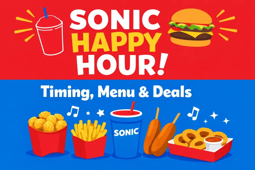Sonic Happy Hour – Timing, Menu & Deals